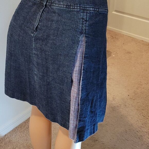 CASUAL CORNER ANNEX PETITE STRETCH DENIM SHORT SKIRT - Picture 9 of 14